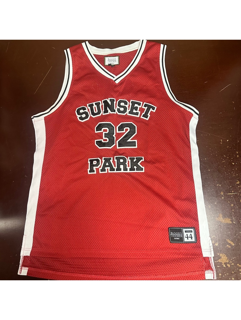 Sunset Park Movie Basketball Jersey #23 Busy-Bee Red Stitched Throwback 1996 L